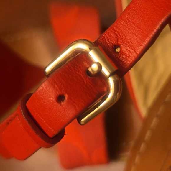 Coach 1941 Orange Mendez Espadrille Wedge Shoes - Picture 6 of 11